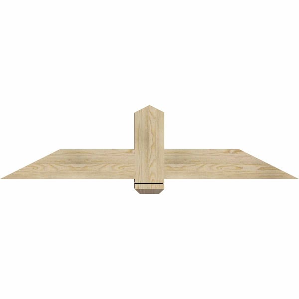 Ekena Millwork Eugene Rough Sawn Timber Gable Bracket, Douglas Fir, 60"W x 15"H x 6"D x 6"F, 6/12 Pitch GBW060X15X0606EUG00RDF - main